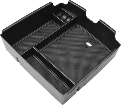 HGWEI Center Console Organizer Compatible with Kia Carnival KA4 MPV 2022 2023 2024 2025 2026 Accessories Armrest Storage Box, Secondary Insert Tray Coin Holder, Black
