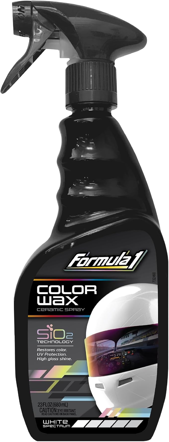 Formula 1 Color Wax Spray for White Cars, Gives Ceramic Water Beading Protection and Ultimate Shiny Finish, Fills Minor Scratches with Color-Match Pigment, 23 oz