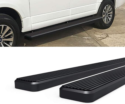 APS Running Boards 5 inches Matte Black Compatible with Ford Expedition 2003-2017 (Exclude EL Model) (Not Fit Funkmaster Flex Edition) Stainless Steel (Nerf Bars Side Steps Side Bars)