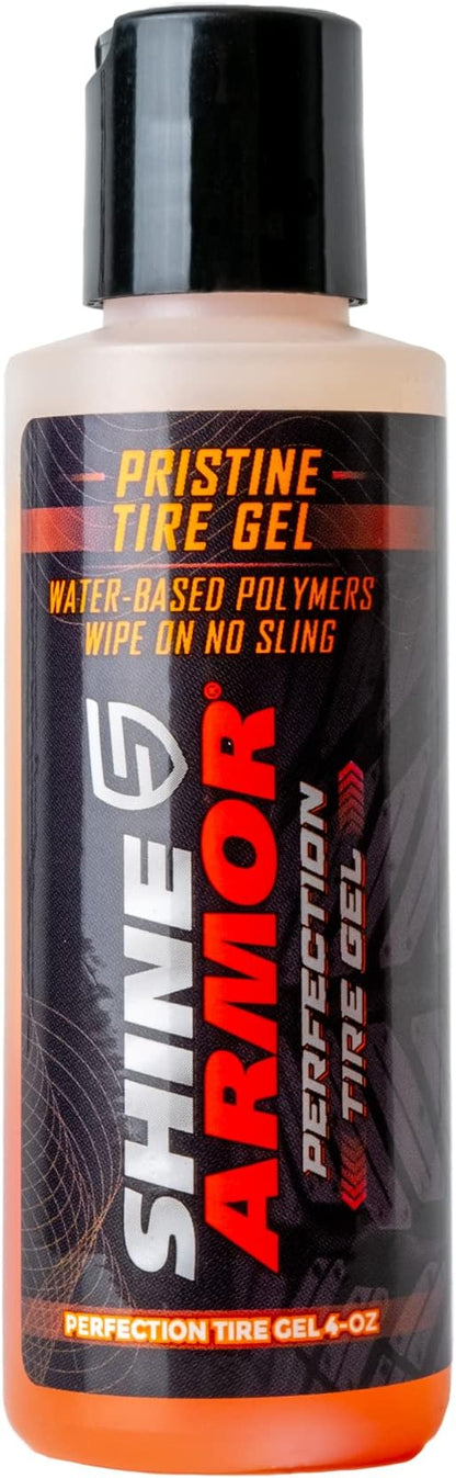 SHINE ARMOR Fortify Quick Coat & Pristine Tire Shine Gel Dressing & Cleaner