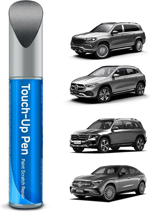 792/9792 Palladium Silver Metallic Touch Up Paint Compatible With Mercedes-Benz Exact Match Car Paint Pen Scratch Repair