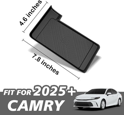 Muslogy Center Console Inserts Compatible with 2025 2026 Toyota Camry Accessories, Center Console Wireless Charger Protective Mat Liner Anti-Slip Phone Charge Area Charging Protection