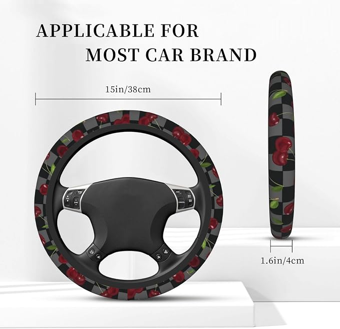 Red Cherry Steering Wheel Cover Car Accessories