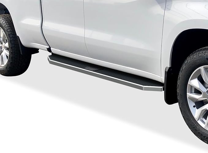 APS Polished Running Boards Compatible with Silverado Sierra 1500 2019-2026 Extended Cab & 2500 3500 2020-2026 (Exclude 19 1500 LD)(Silverado 1500 LTD Sierra 1500 LD 2022) 304 Stainless Steel
