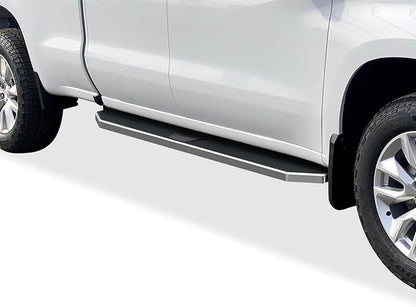 APS Polished Running Boards Compatible with Silverado Sierra 1500 2019-2026 Extended Cab & 2500 3500 2020-2026 (Exclude 19 1500 LD)(Silverado 1500 LTD Sierra 1500 LD 2022) 304 Stainless Steel