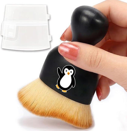 Penguin Car Detailing Brush Soft Bristle Cars Interior Cleaning Brush,Automotive Dust Brushes with Protective Cover,for Vehicle Gentle Detailing Care Penguin Gifts for Women Men
