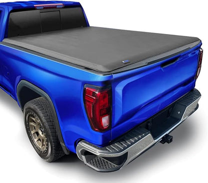 Tyger Auto T1 Soft Roll-up Truck Bed Tonneau Cover Compatible with 2014-2018 Chevy Silverado GMC Sierra 1500; 2019 LD / Limited | 5'9" (69") Bed | TG-BC1C9006