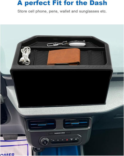 CDEFG for 2026 Ford Maverick Dashboard Storage Tray - Behind Screen Organizer Box 13.2-Inch Screen Dash Tray for 2025 2026 Ford Maverick Truck Accessories