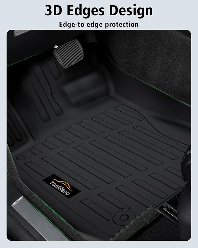 Floor Mats Custom for Subaru Outback 2026 All Weather TPE Rubber Protection 1st and 2nd Row Anti-Slip Floor Liners for Outback 2026 Accessories, Black