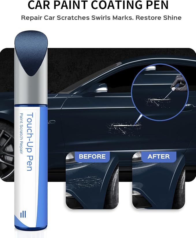 N1 Blue Jeans Metallic Touch Up Paint Compatible with Ford Exact Match–Chips and Nicks Touch Up