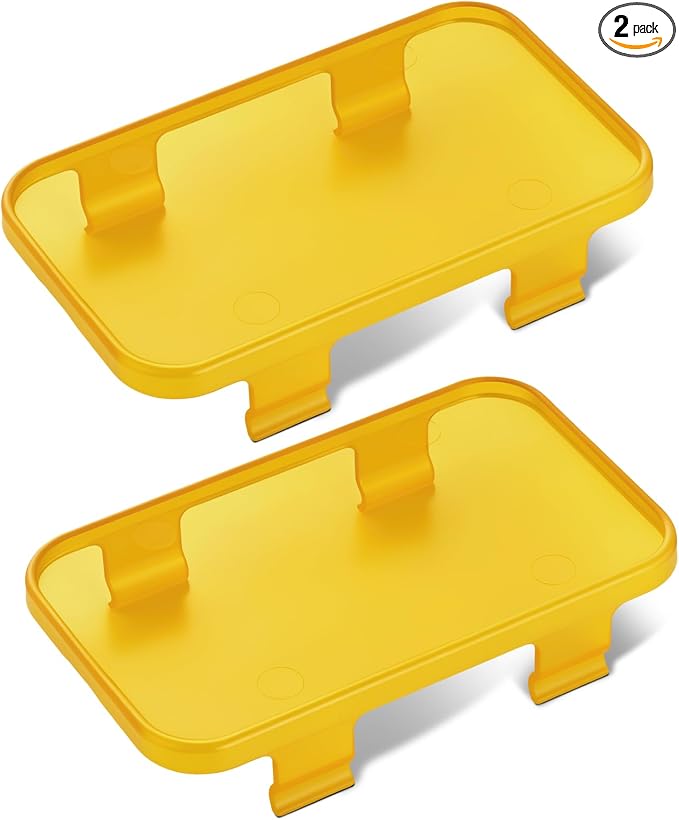 Yellow LED Pods Covers 2pcs 3x1.8 LED Pod Light Bars Yellow Covers | Premium Yellow PC, Classic Rally Style, Snap-On Install, 3x1.8" Fit, Off-Road LED Protection.