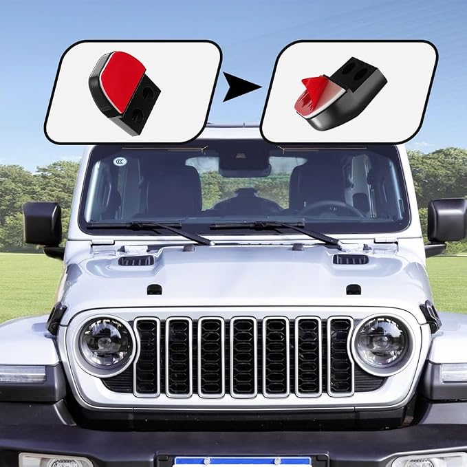 2PCS Deer Whistles for Car, Automotive Deer Warning Whistle Devices, Avoid Collisions Deer Warning Devices with Adhesive Tapes, Universal Animal Alert Accessories Fit Cars Trucks Motorcycles