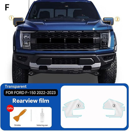 for Ford F-150 2022-2026 TPU PPF Paint Protective Film Custom Fit Clear Coating Paint Protection Film, Scratch Resistant & Self Healing Armor Shield Guard Finishing Accessories for Rearview
