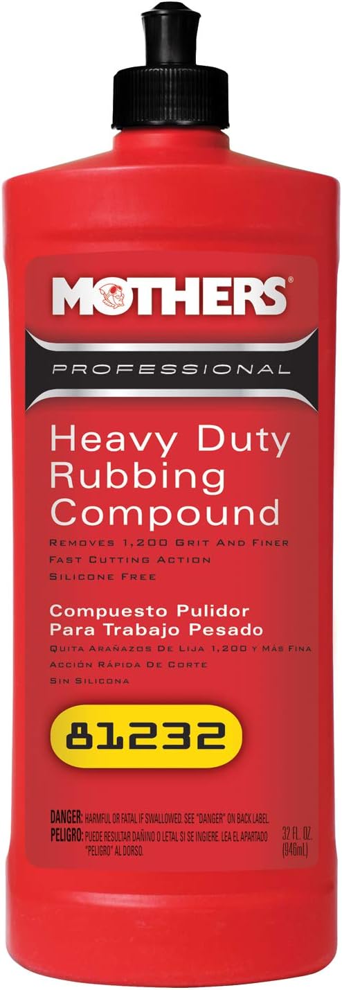 Mothers 81232 Professional Heavy Duty Rubbing Compound - 32 oz.