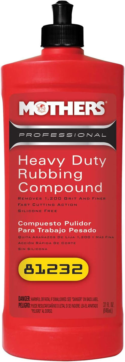 Mothers 81232 Professional Heavy Duty Rubbing Compound - 32 oz.