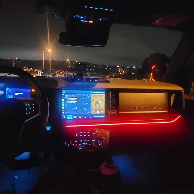 Led Ambient Lighting for Ford Bronco 2021-2026 Atmosphere Light LED Neon Strip Light