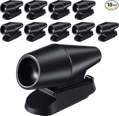 10 Pcs Deer Whistles Horns Deer Avoids Collisions Vehicles Wind Activated Ultrasonic Warning for Car Motorcycles(Black)