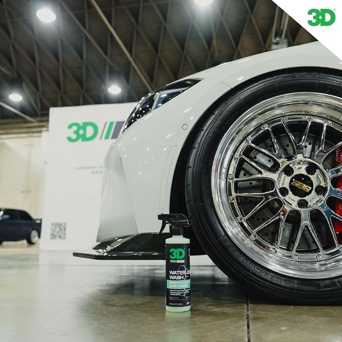 3D Waterless Car Wash - Easy Spray Waterless Detailing Spray - No Soap or Water Needed - Great on Cars, RVs, Motorcycles & Boats 16oz.