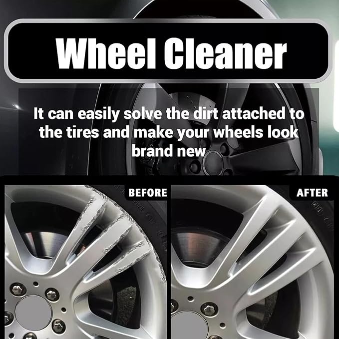 2026 Upgraded Bronze Bomber Wheel Cleaner, Tire Cleaner,- Safe on Chrome and All Wheel Finishes - Brake Dust, Dirt, Browning, Grease, and Grime Remover (US Stock) (2PACK)