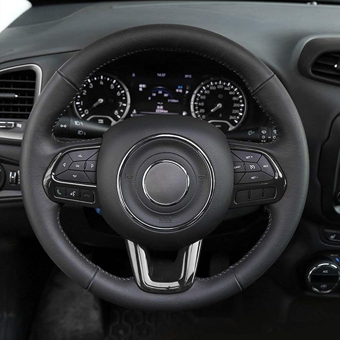 31PCS/ Set Interior Trim Kit Car Interior Accessories Decoration Trim Kit for Jeep Renegade 2015-2018 (Black)