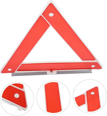 VOSAREA Safety Triangle Reflective Warning Sign for Vehicles High Visibility Roadside Kit for Car Breakdowns and Traffic Safety Easy to up Reflector