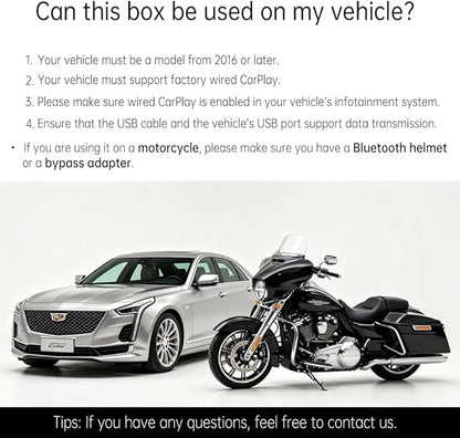 CarPlay AI Box 2025 Upgrade – Magic Box 3.0 with Wireless CarPlay & Android Auto, Bult-in Netflix, YouTube, Disney+, Prime Video | 5.8GHz WiFi, Auto Connect | for OEM Wired CarPlay Cars & Motorcycles
