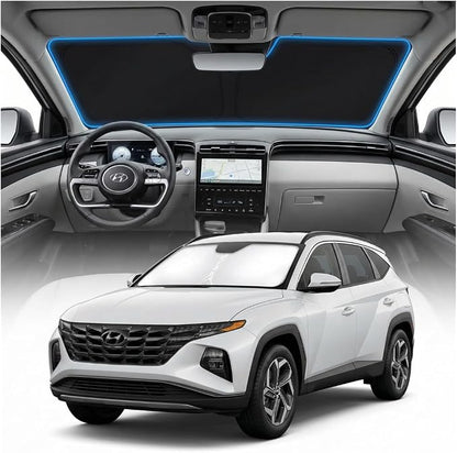 for Hyundai Tucson Sun Shade Windshield Cover - Custom Fit Tucson Accessories 2022 2023 2024 2025 2026 Sunshade Foldable UV Protection & Heat Shield Sun Visor Accessories