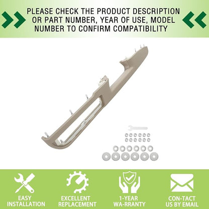 80995 Door Armrest Repair Front Left Side Door Panel Handle Beige Compatible with 2010-2014 Chevrolet Chevy Silverado Suburban Avalanche Tahoe,GMC Sierra Yukon Replaces 84127282