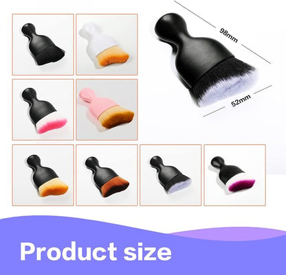 AOCISKA Car Interior Detailing Brush,Soft Bristle Cleaning Brush Car Detailing Brush Dusting Brush,Car Interior Cleaning Tool,Auto Detail Brush Car Dash Duster Brush (Black&Rose with Cap)