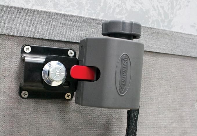 Q'Straint Q-3009 Walker & Stroller Securement Kit | Universal Bolt-On Wall Mount System for NEMT, Paratransit & School Buses | Auto-Locking Retractors & Hardware Included