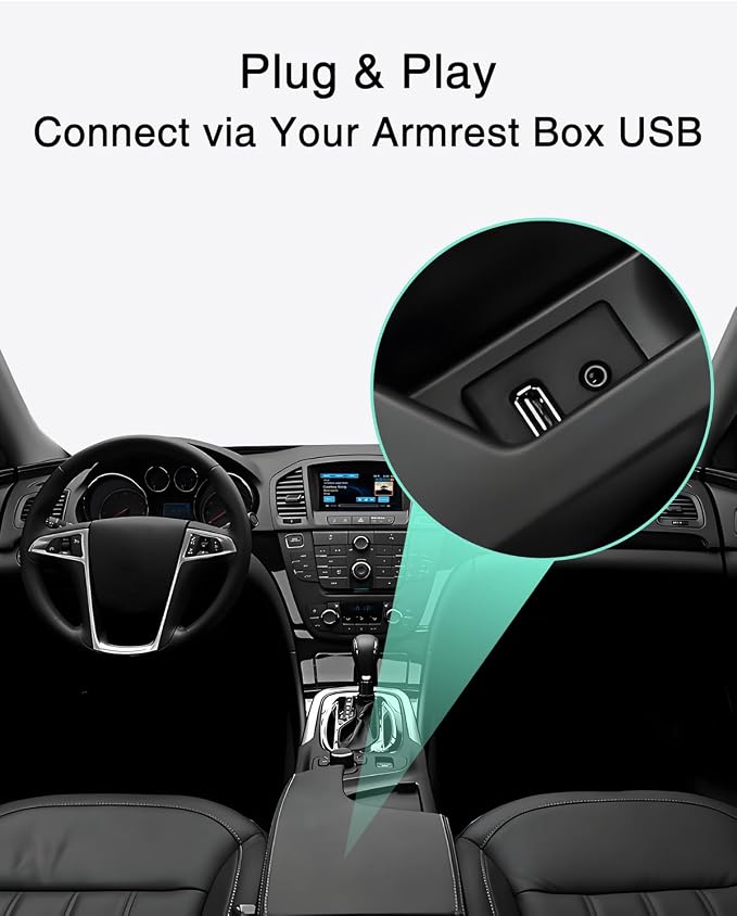 Bluetooth Car Adapter Compatible with Lacrosse and Regal (2010-2013), 2011-2015 Chevrolet (Avalanche LTZ,Malibu) with USB Interface,Car Music Bluetooth Adapter with Lossless Sound Quality