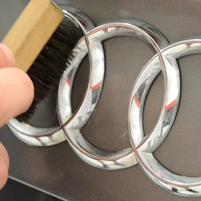 Horse Hair Detail Brush - Perfect for Interior Leather, Vinyl and Plastic