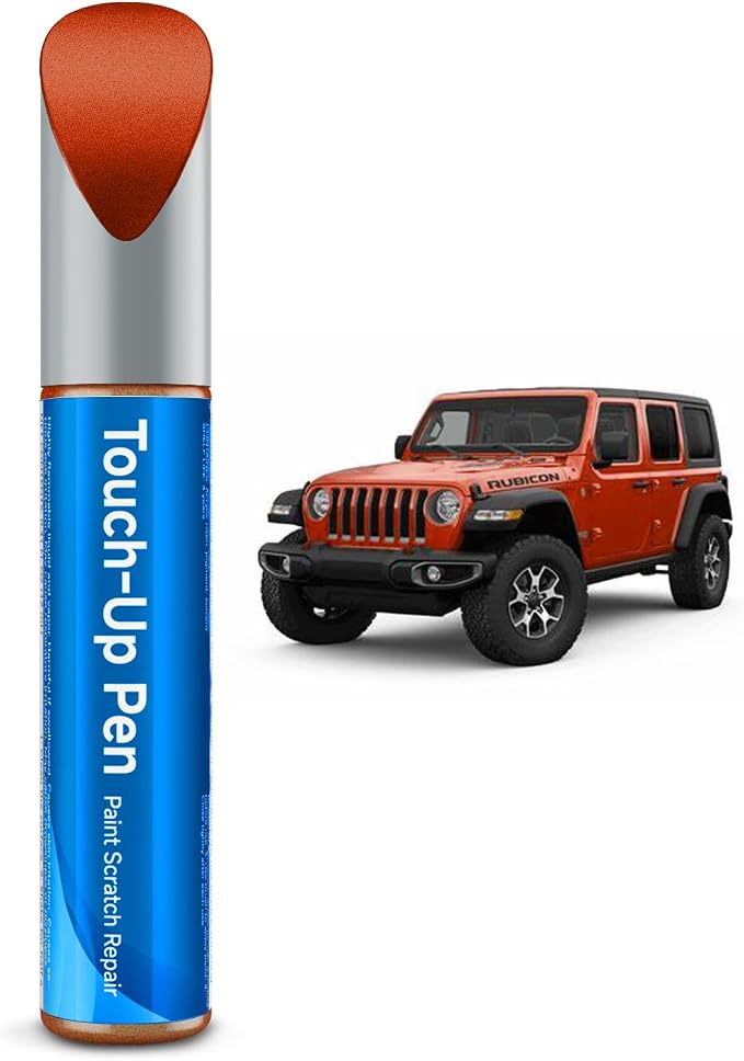Touch Up Paint Compatible with Jeep Exact Match Touch Up Paint Car Scratch Repair (Sunburst Orange Pearl(PV6/DV6) Compatible with Most Models)
