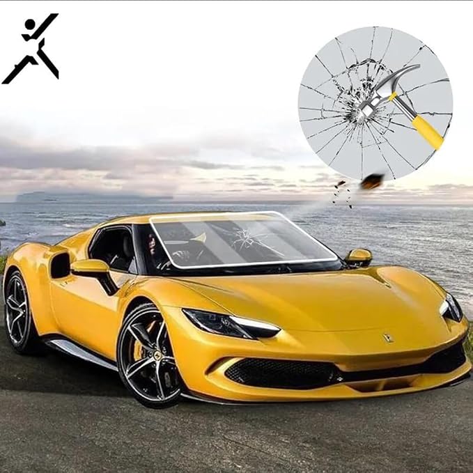 HOHOFILM Clear TPU Windshield Protection Film PPF Self Healing Scratchable & Stretchable Car Wrap Film for Front Window Glass (60"X79")