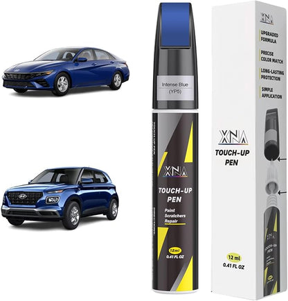 XNA Intense Blue(YP5) for Hyundai Touch Up Paint, Car Scratch Remover for Nicks and Chips Repair, 2-In-1 Quick & Easy Fix Car Scratch Repair Kit with Exact Color-Matched