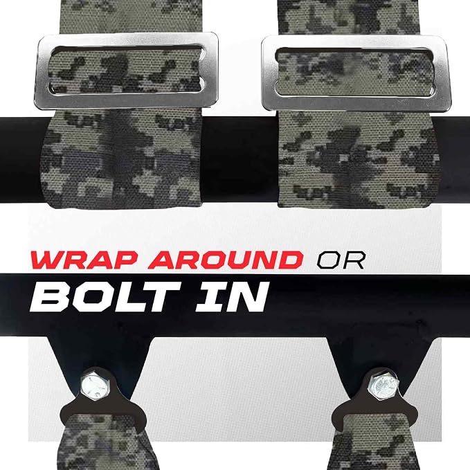 1pc Camouflage 5 Point Harness for Bucket Seat, Latch Release, 9 Color Options, Racing Harness 5 point, Race Car, UTV, RZR [6001A3]