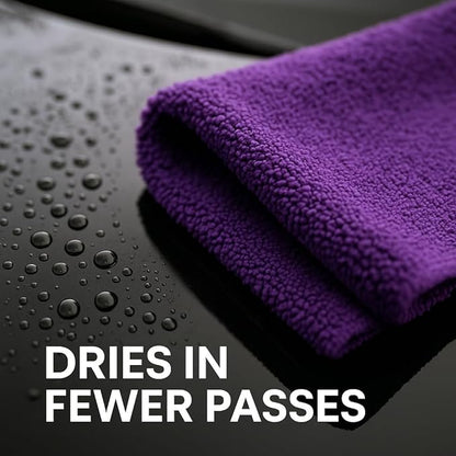 6 Pack Reusable Pak Details Micro Fiber Towels Car Detailing | 16x24 Ultra-Absorbent & Dual-Sided Car Microfiber Towel for Polishing, Wax Removal & Buffing | Lint & Streak-Free | Auto Cleaning Cloths