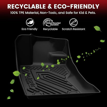 LASFIT Full Set Floor Mats for Subaru Outback 2026, All Weather TPE Custom Fit Floor Liners 1st & 2nd Row & Seat Back Mat & Cargo Mat for Outback 2026,Black