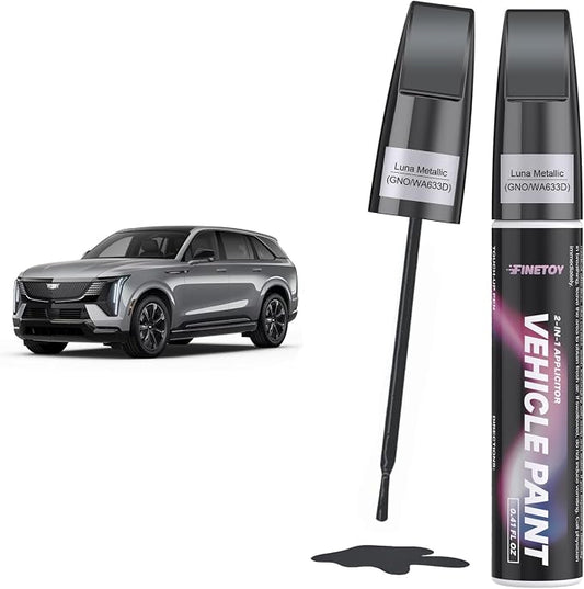 Luna Metallic(GNO/WA633D) Touch up Paint for Cadillac, Quick & Easy Fix for Car Scratches, 2 in 1 Car Touch up Paint with Pen Tip and Brush, Auto Scratch Repair Pen with Exact Color Match