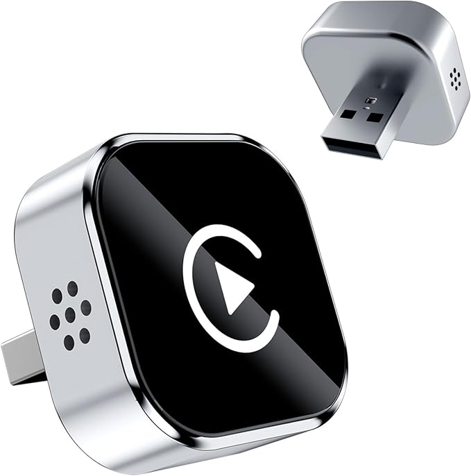 2026 Wireless CarPlay Adapter Upgrade Wired CarPlay to Wireless, Mini USB Design for Cars with Built-in Wired Apple CarPlay Plug and Play Easy Use Fast Stable Connection Car Play for iPhone
