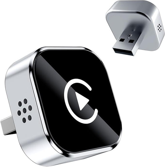 2026 Wireless CarPlay Adapter Upgrade Wired CarPlay to Wireless, Mini USB Design for Cars with Built-in Wired Apple CarPlay Plug and Play Easy Use Fast Stable Connection Car Play for iPhone
