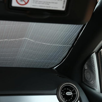 Windshield Sun Shade Compatible with Mercedes-Benz B Class 2020-2022 Foldable Front Windshield Sunshade Protector, Block UV Rays Keep Your Car Cooler