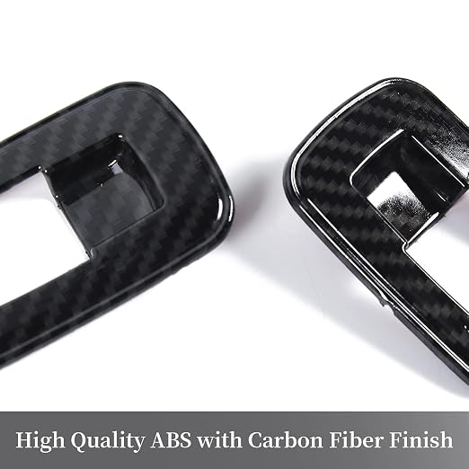Carbon Fiber Window Lift Switch Cover Interior Button Trim Kit for Dodge RAM 2010-2017/Dodge Charger Durango 2011-2021