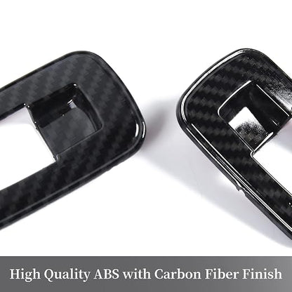 Carbon Fiber Window Lift Switch Cover Interior Button Trim Kit for Dodge RAM 2010-2017/Dodge Charger Durango 2011-2021