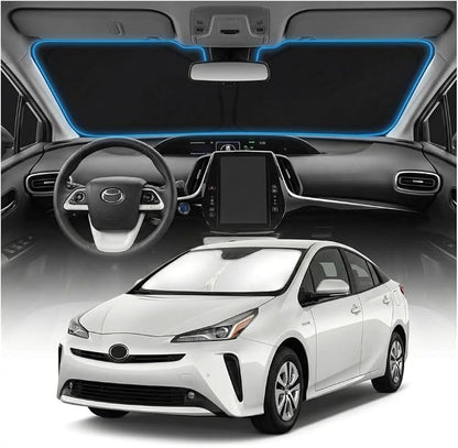 for Toyota Prius Windshield Sun Shade Cover - Custom Fit for Prius Accessories 2016-2022 Foldable Sunshade UV Protection & Heat Shield Sun Visor Accessories