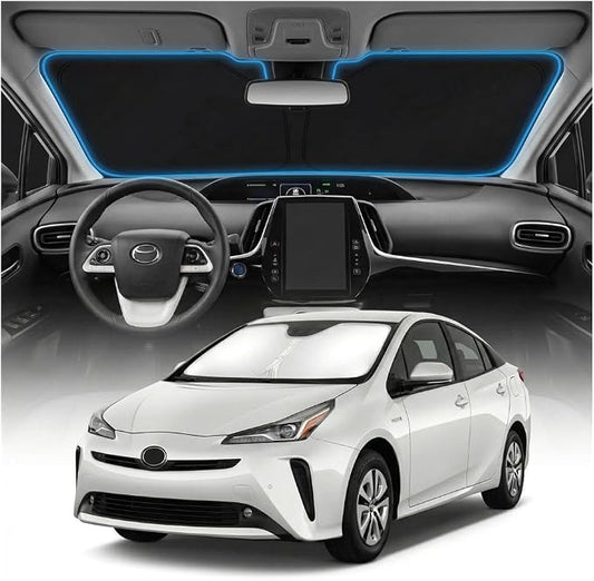 for Toyota Prius Windshield Sun Shade Cover - Custom Fit for Prius Accessories 2016-2022 Foldable Sunshade UV Protection & Heat Shield Sun Visor Accessories