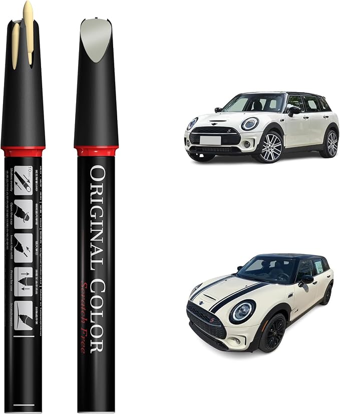 Carhoo 850 Pepper White Compatible with MINI Cooper Exact Match Touch Up Paint Pen