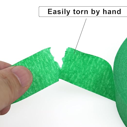 3 Pack Green Painters Tape - Masking Tape 1 Inch Wide - Multi-Surface, Smart Adhesion, Indoor & Outdoor - 270FT Total - Paint Tape for DIY, Labeling, Art, Car, General Purpose (#3910)