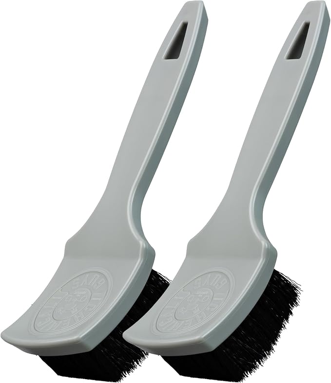 Chemical Guys, The Nifty Interior Detailing Brush 2 Pack, Soft Bristle Cleaning Tool for Car Vents, Dashboards, Steering Wheels, Door Panels, Cup Holders, Auto Interior Detail Brush Set - Grey