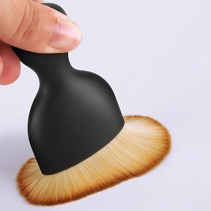 Car Brush, Car Interior Detailing Cleaning Soft Brush for Dashboard, AC Vents, Leather, Scratch-Free (Black,2)